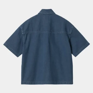 Carhartt WIP Lovilia Skjorte | Bla (Heavy Stone Vask) Flash Sale