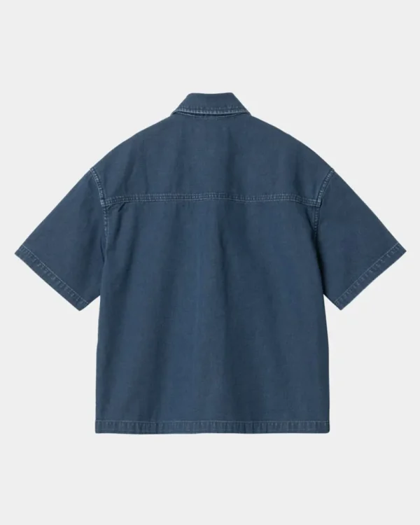 Carhartt WIP Lovilia Skjorte | Bla (Heavy Stone Vask) Flash Sale