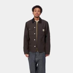 Carhartt WIP Michigan Chore Coat (Forar) | Tobak/Sort (Stiv) Clearance