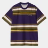 Carhartt WIP Morcom Stripe T-Shirt | Tyrian Discount