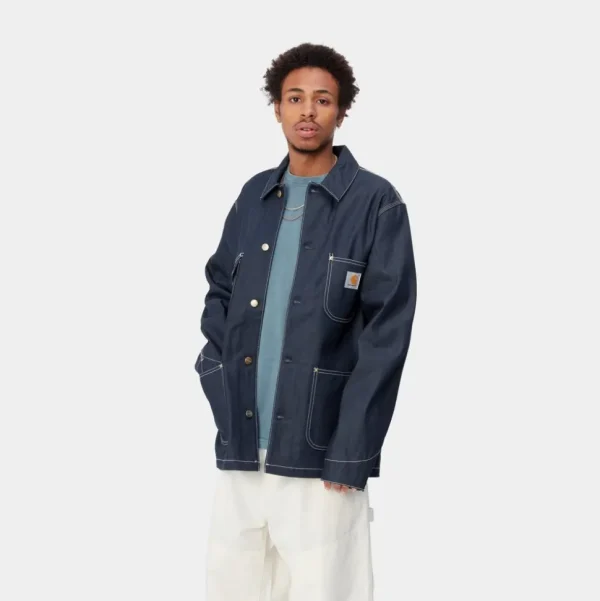 Carhartt WIP Og Chore Coat (Forar) | Bla (Stiv) Fashion