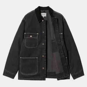 Carhartt WIP Og Chore Coat (Vinter) - Denim | Sort (Stenvasket) Clearance