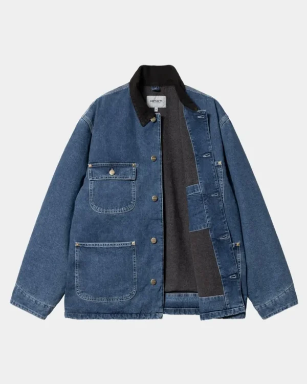 Carhartt WIP Og Chore Coat (Vinter) - Denim | Bla (Stenvasket) Shop