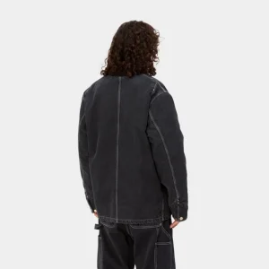 Carhartt WIP Og Chore Coat (Vinter) - Denim | Sort (Stenvasket) Clearance