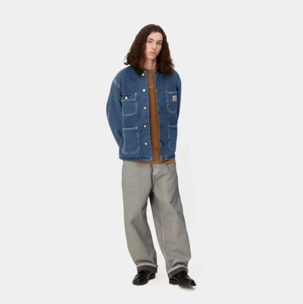 Carhartt WIP Og Chore Coat (Vinter) - Denim | Bla (Stenvasket) Shop