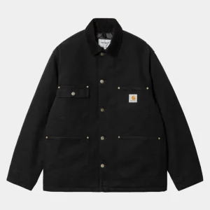 Carhartt WIP Og Chore Coat (Vinter) | Sort (Aeldet Laerred) Shop