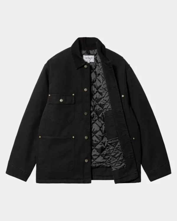 Carhartt WIP Og Chore Coat (Vinter) | Sort (Aeldet Laerred) Shop