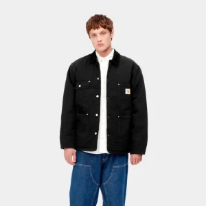 Carhartt WIP Og Chore Coat (Vinter) | Sort (Aeldet Laerred) Shop