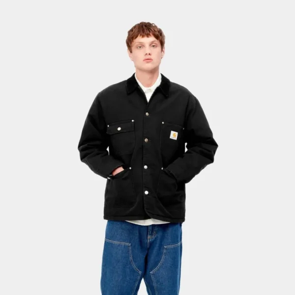 Carhartt WIP Og Chore Coat (Vinter) | Sort (Aeldet Laerred) Shop