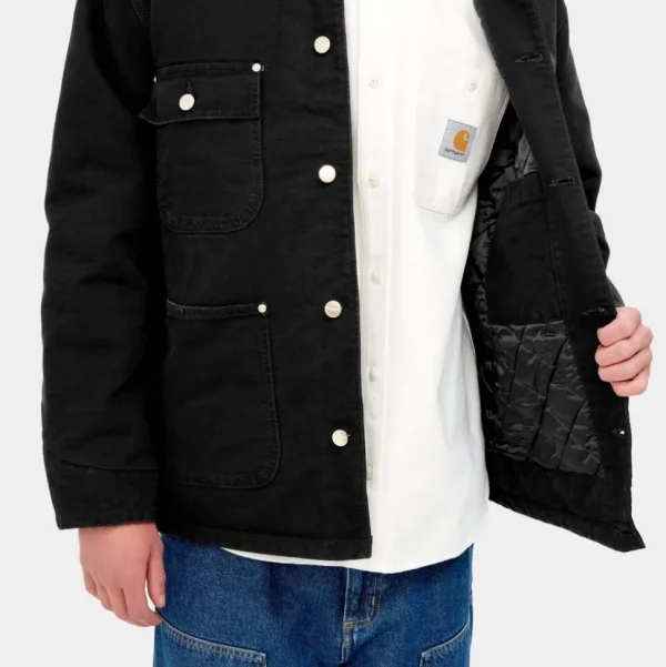 Carhartt WIP Og Chore Coat (Vinter) | Sort (Aeldet Laerred) Shop