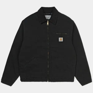 Carhartt WIP Og Detroit Jacket (Vinter) | Sort (Aeldet Laerred) Best Sale