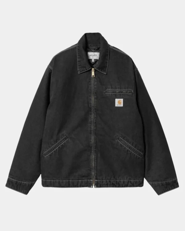 Carhartt WIP Og Detroit Jakke (Forar) | Sort (Stenvasket) Cheap