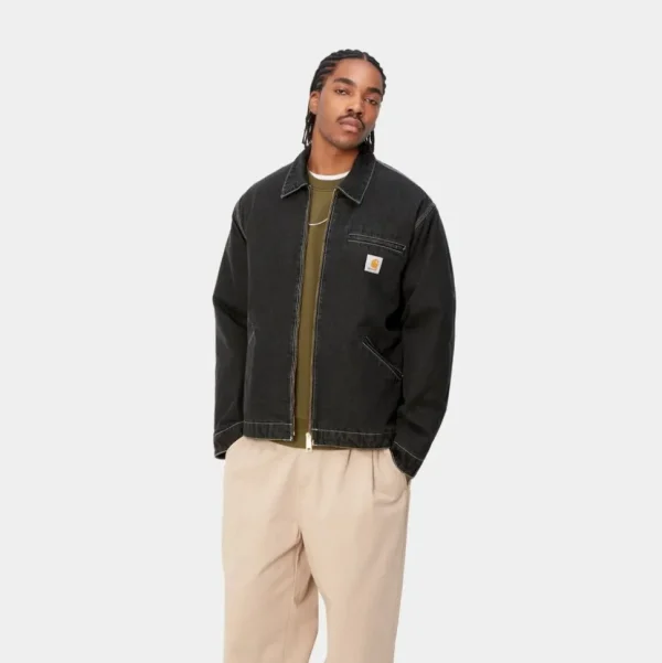 Carhartt WIP Og Detroit Jakke (Forar) | Sort (Stenvasket) Cheap