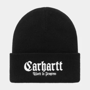 Carhartt WIP Onyx Beanie | Sort Hvid New