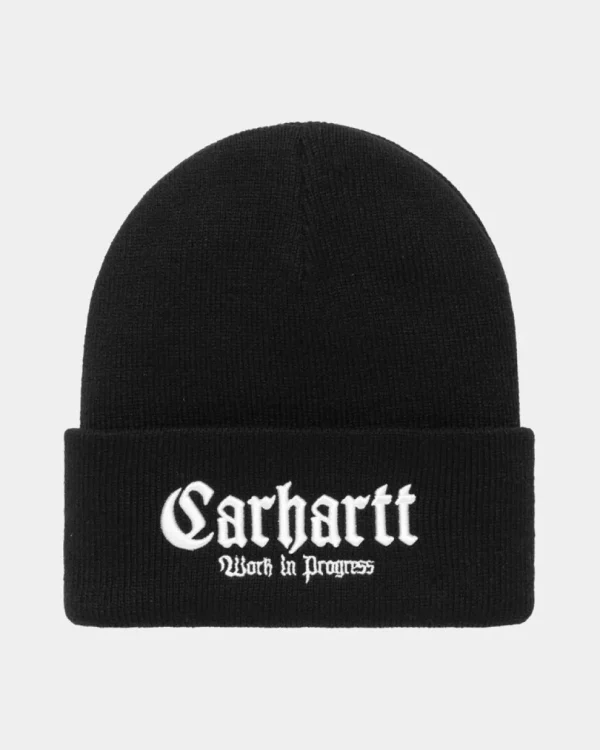 Carhartt WIP Onyx Beanie | Sort Hvid New