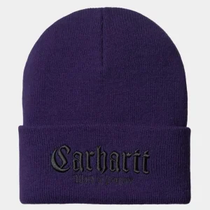 Carhartt WIP Onyx Beanie | Tyrian / Sort Shop