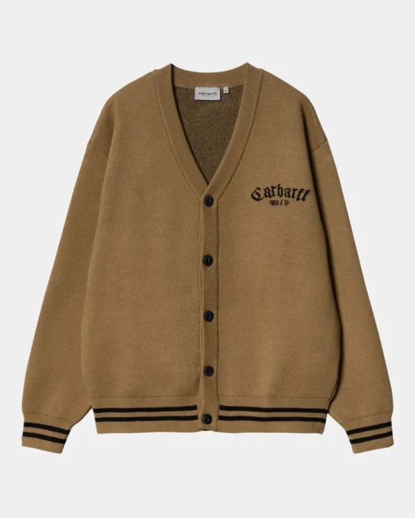 Carhartt WIP Onyx Cardigan | Hamilton Brun / Sort Best Sale