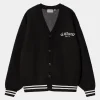 Carhartt WIP Onyx Cardigan | Sort/Voks Best Sale