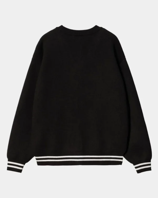 Carhartt WIP Onyx Cardigan | Sort/Voks Best Sale