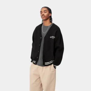 Carhartt WIP Onyx Cardigan | Sort/Voks Best Sale