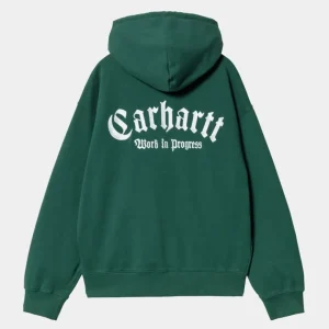 Carhartt WIP Onyx Script Sweatshirt Med Haette | Korvel Best Sale