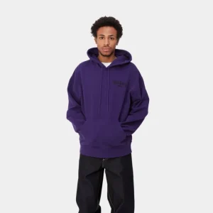 Carhartt WIP Onyx Script Sweatshirt Med Haette | Tyrian Cheap