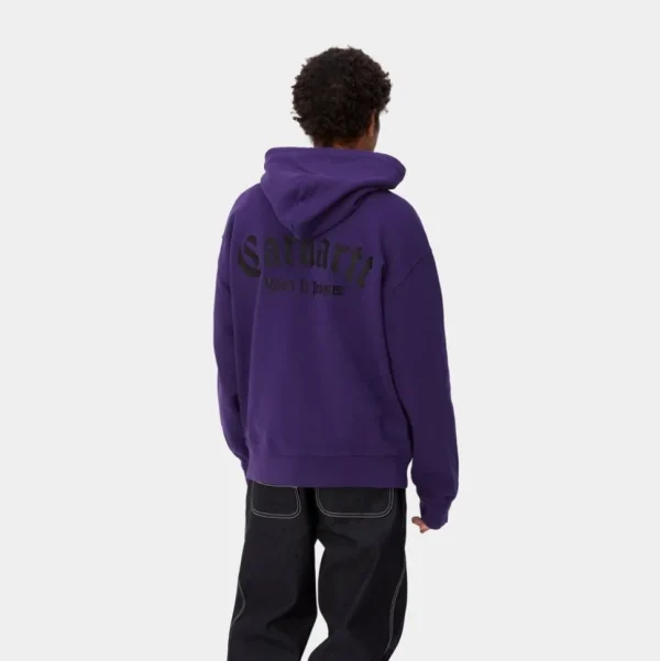 Carhartt WIP Onyx Script Sweatshirt Med Haette | Tyrian Cheap