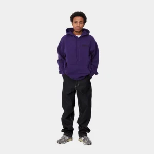 Carhartt WIP Onyx Script Sweatshirt Med Haette | Tyrian Cheap