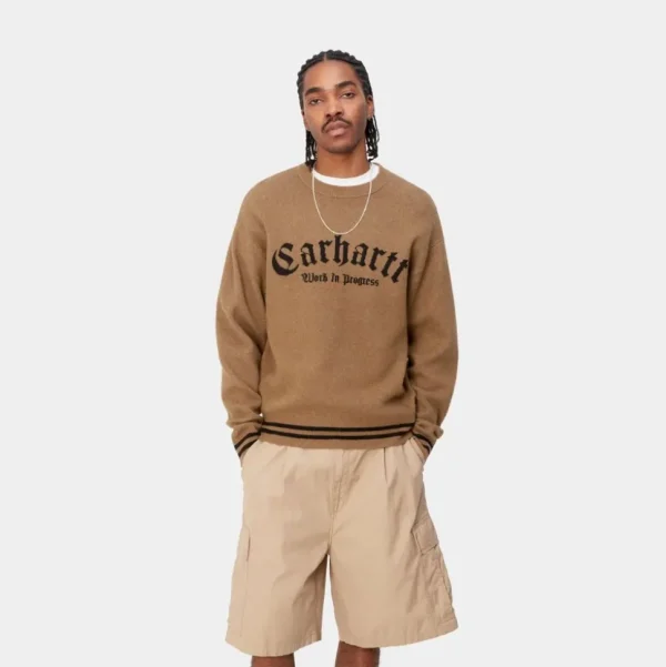 Carhartt WIP Onyx Sweater | Hamilton Brun / Sort Sale