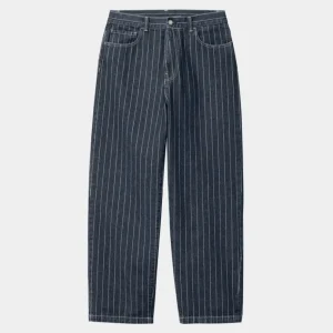 Carhartt WIP Orlean Stripe Bukser | Bla/Hvid (Stenvasket) Shop