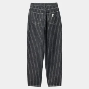 Carhartt WIP Orlean Stripe Bukser Til Kvinder | Sort/Hvid (Stenvasket) Best