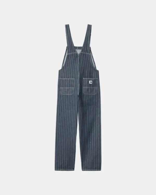 Carhartt WIP Orlean Stripe Hagesmaek Til Kvinder Lige | Bla/Hvid (Stenvasket) Outlet