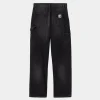 Carhartt WIP Pierce Pant Straight - Denim | Sort (Mork Brugt Vask) Fashion