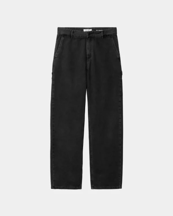 Carhartt WIP Pierce Pant Straight - Denim | Sort (Stenvasket) Outlet