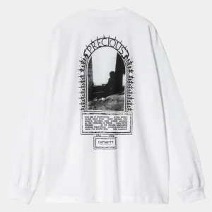 Carhartt WIP Precious Langaermet T-Shirt | Hvid Best Sale