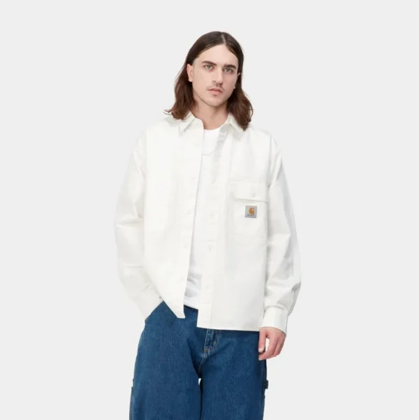 Carhartt WIP Reno Skjortejakke | Off-White (Beklaedningsgenstand Farvet) Online