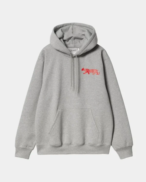 Carhartt WIP Rocky Script Sweatshirt Med Haette | Gra Lyng Best Sale