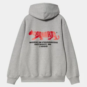 Carhartt WIP Rocky Script Sweatshirt Med Haette | Gra Lyng Best Sale