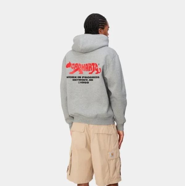 Carhartt WIP Rocky Script Sweatshirt Med Haette | Gra Lyng Best Sale