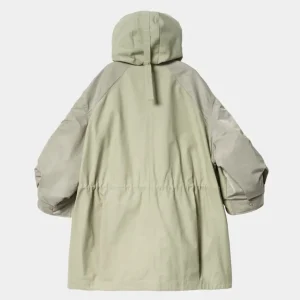 Carhartt WIP Sacai X And X Nylon Twill Frakke | Lysegron / Lys Khaki Clearance