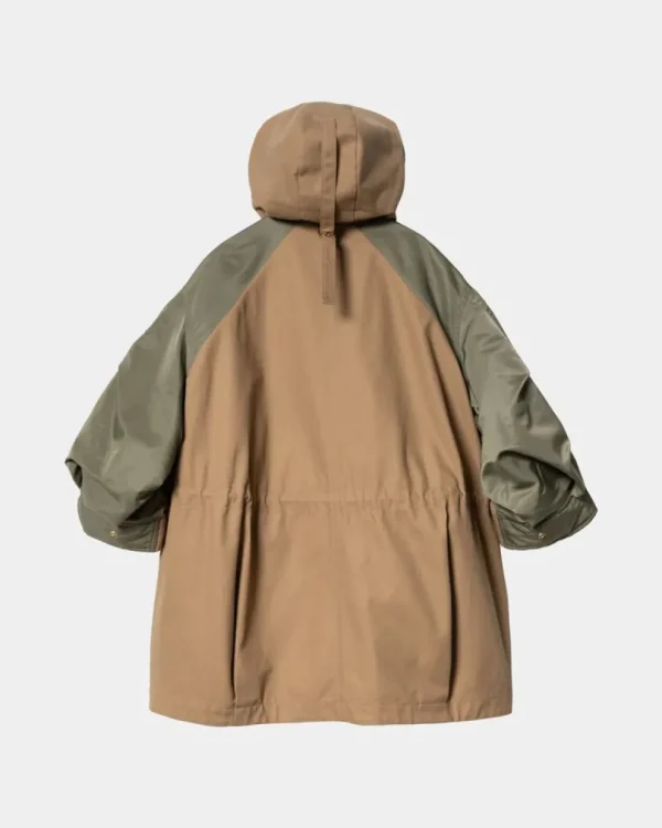 Carhartt WIP Sacai X And X Nylon Twill Frakke | Beige / Khaki Clearance