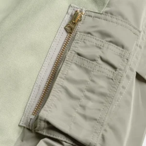 Carhartt WIP Sacai X And X Nylon Twill Frakke | Lysegron / Lys Khaki Clearance