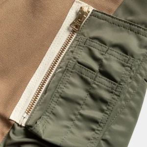 Carhartt WIP Sacai X And X Nylon Twill Frakke | Beige / Khaki Clearance