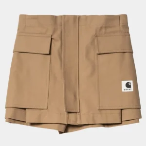 Carhartt WIP Sacai X Andeshorts Til Kvinder | Beige Clearance