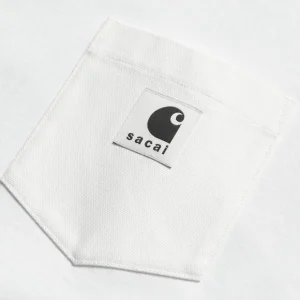 Carhartt WIP Sacai X Langaermet T-Shirt | Hvid Flash Sale