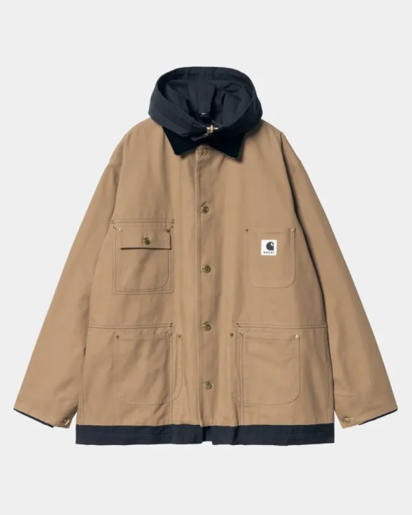 Carhartt WIP Sacai X Vendbar Andefrakke | Beige / Navy Flash Sale