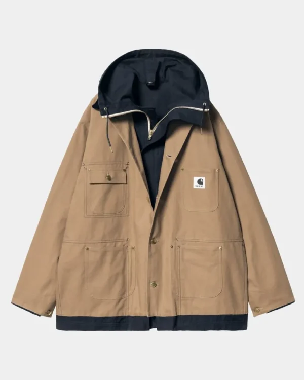 Carhartt WIP Sacai X Vendbar Andefrakke | Beige / Navy Flash Sale