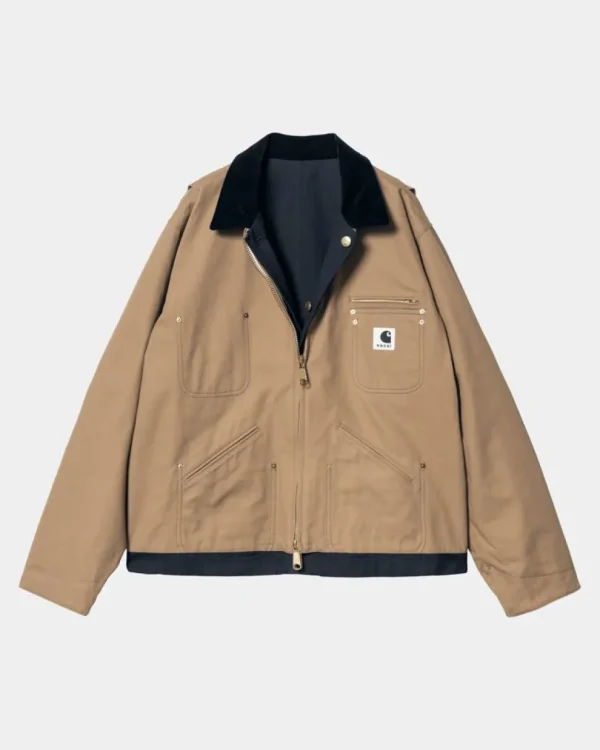 Carhartt WIP Sacai X Vendbar Andejakke | Beige / Navy Fashion