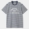 Carhartt WIP Scotty Stripe Atletisk T-Shirt | Bla / Sonic Solv Cheap