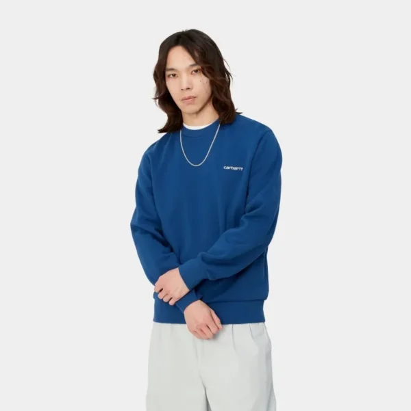 Carhartt WIP Script Broderi Sweatshirt | Aeldre Best Sale